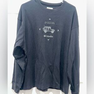 Columbia Men Black Duxbery Explorer‎ Long Sleeve T-Shirt 1X